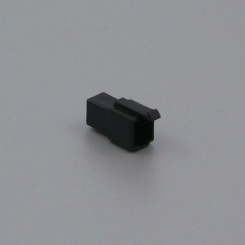 Pouzdro konektoru Faston 6.3 mm, 2 póly, černé - vidlice (samec)