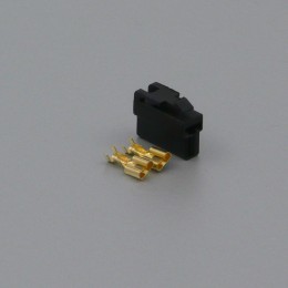 Sada konektoru Faston 6.3 mm, Special, 2 póly, černá - zásuvka (samice)