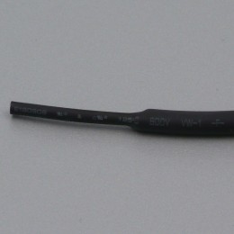 Smršťovací bužírka, 6.4 mm, 2:1, černá, 1 metr